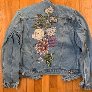 Glamorous Floral Jean Jacket